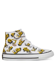 Converse Trampki Chuck Taylor All Star Construction Truck Easy-On A10766C Biały - Buty dla chłopców - miniaturka - grafika 1