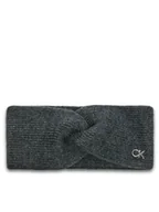 Czapki damskie - Calvin Klein Opaska materiałowa Chunky K60K612872 Czarny - miniaturka - grafika 1