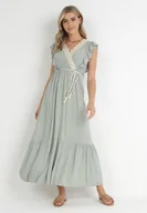 Sukienki - Miętowa Sukienka Lasthusa - miniaturka - grafika 1