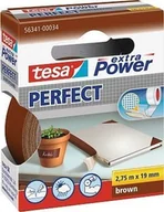 Folie i taśmy malarskie - Tesa tesa extra Power Perfect Gewebeband 2,75m 19mm braun - miniaturka - grafika 1