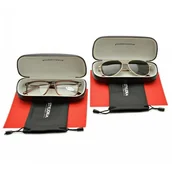 Akcesoria do okularów - ZESTAW 6 PRODUKTÓW - 2x Etui na okulary czarne + 2x Ściereczka z mikrofibry + 2x Pokrowiec - miniaturka - grafika 1