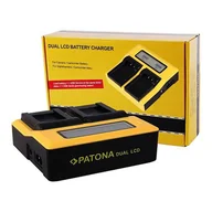 Ładowarki do aparatów dedykowane - Patona Ładowarka podwójna Dual LCD USB do Sony NP-FW50 - miniaturka - grafika 1