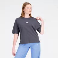 Koszulki i topy damskie - Koszulka damska New Balance WT31511ACK  czarna - miniaturka - grafika 1