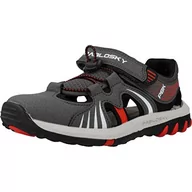 Buty dla chłopców - Pablosky 973755 sandały sportowe, szare, rozmiar 38 EU, szary, 38 EU - miniaturka - grafika 1