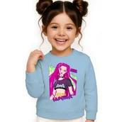 Bluzy dla dziewczynek - BLUZA DZIECIĘCA HUNTRIX MIRA KPOP 110-116 BAWEŁNIANA JAKOŚĆ - miniaturka - grafika 1