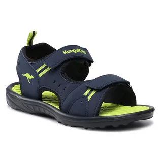 Buty dla chłopców - Sandały KANGAROOS - Bosa 18575 000 4054 Dk Navy/Lime - grafika 1