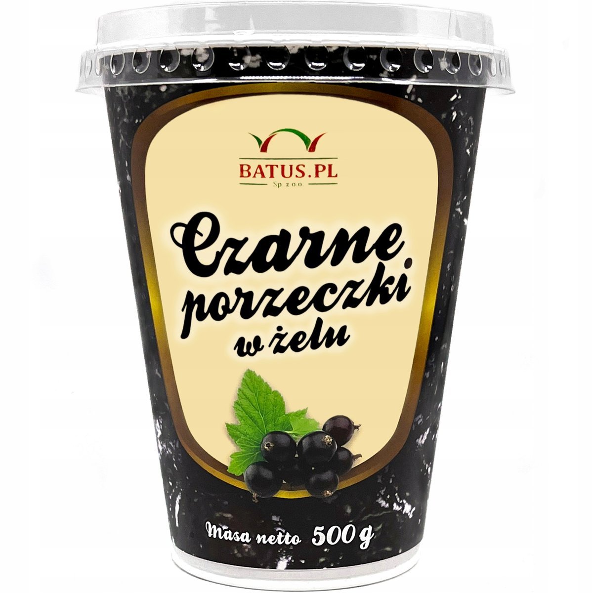 Czarne Porzeczki W Żelu 65 % Frużelina 500 G