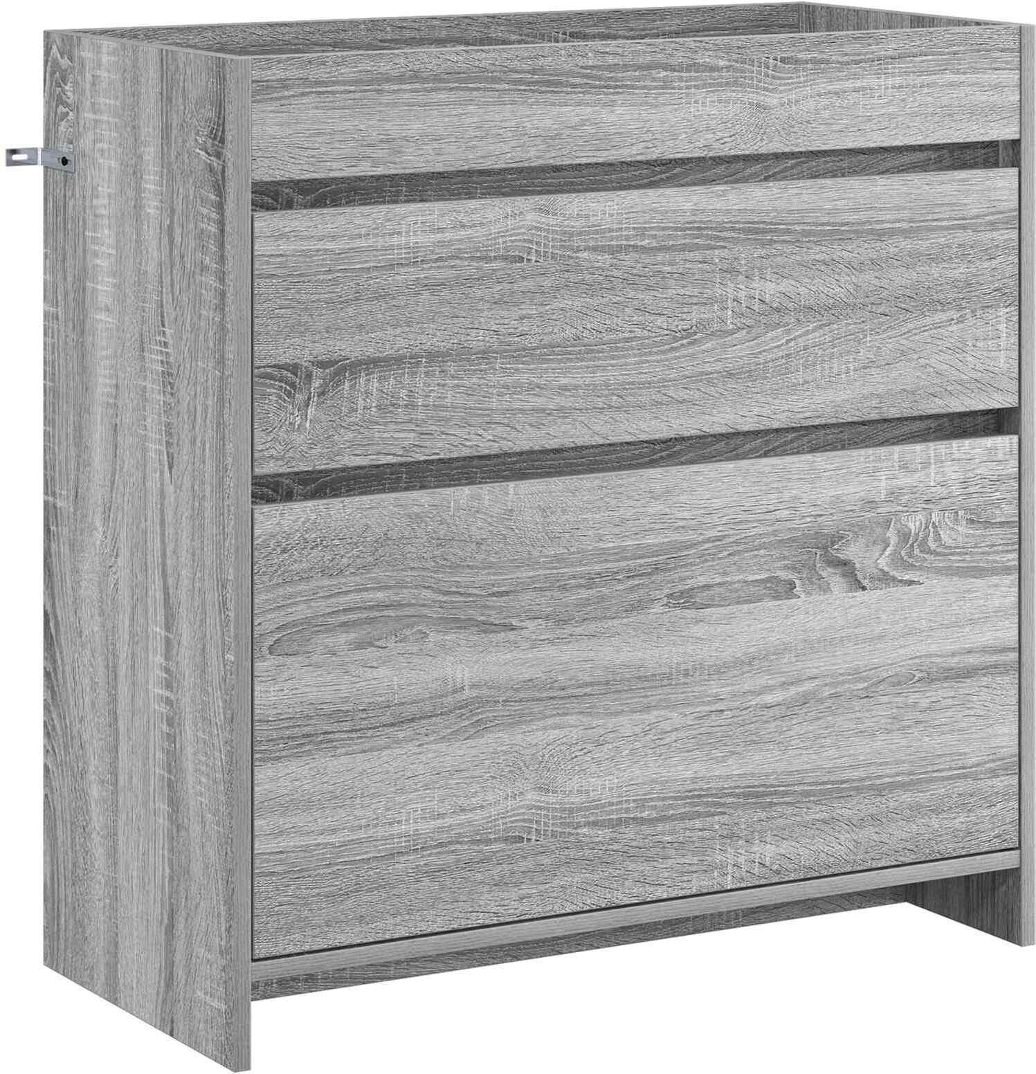 vidaXL vidaXL Szafka pod zlewem w łazience Szary Sonoma 78,5 x 37,5 x 81 cm