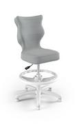 Krzesła obrotowe dla dzieci - Krzesło Entelo Petit Biały Velvet 03 rozmiar 4 WK+P - miniaturka - grafika 1