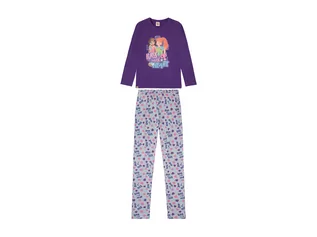 Piżamy dla dziewczynek - LEGO Piżama dziewczęca z kolekcji (koszulka + spodnie), 1 komplet (98/104, Fioletowy we wzory) - grafika 1