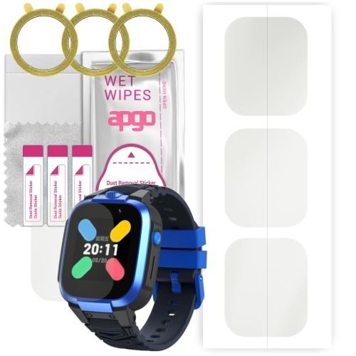 3x folia ochronna hydrożelowa MATOWA do Mibro Kids Watch Phone Z3 - apgo Smartwatch Hydrogel MATTE Protection Ochrona na ekran smartwatcha