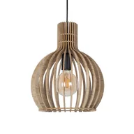 Lampy sufitowe - Lampa zawieszana Winter 40953 Sigma naturalna ekologiczna beżowa czarna - miniaturka - grafika 1