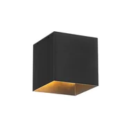 Lampy ogrodowe - QAZQA Kinkiet zewnętrzny czarny ze światłami mijania i czujnikiem na solar - Charlotte - miniaturka - grafika 1