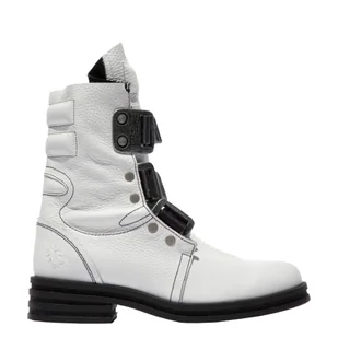 Fly London Botki KIFF 682 White Rio P144682009 P144682009 - Botki damskie - miniaturka - grafika 1
