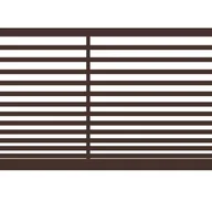 Ogrodzenia - Polbram Brama przesuwna Bali II 5x1,5 m prawa automat brązowa - miniaturka - grafika 1