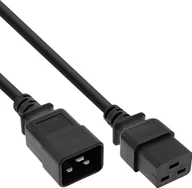 Kable - Kabel zasilający InLine InLine® Power cable C19 to C20 3-pin IEC male to female black 3m - miniaturka - grafika 1