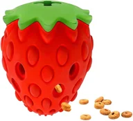 Zabawki dla psów - KULA SMAKULA zabawka dla psa na przysmaki TRUSKAWKA 10cm - miniaturka - grafika 1