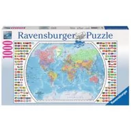 Puzzle - Ravensburger puzzle Mapa polityczna świata - miniaturka - grafika 1