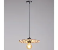 Lampy sufitowe - Żyrandol na lince FALCO 1xE27/60W/230V śr. 30 cm beżowy - miniaturka - grafika 1