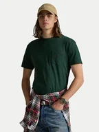 Koszulki męskie - Polo Ralph Lauren T-Shirt 710671438460 Zielony Custom Slim Fit - miniaturka - grafika 1