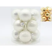 Bombki - Bombki szkło 12 sztuk 6 cm złote - miniaturka - grafika 1