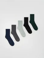 Skarpetki dla dzieci - Reserved - Skarpetki 5 pack - granatowy - miniaturka - grafika 1