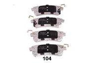 Klocki hamulcowe - JAPANPARTS Zestaw klocków hamulcowych, hamulce tarczowe PP-104AF PP-104AF - miniaturka - grafika 1