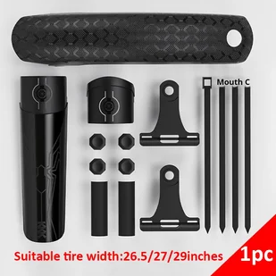TEMU ENLEE Szybkozłączny krawat do roweru górskiego, uniwersalny pas do opon 26,5/27/29 cali, wytrzymały materiał PC, lekki i wysokiej wytrzymałości, - Inne - miniaturka - grafika 1