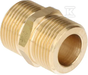 Mosiężny nypel GZ/GZ 3/4"-3/4" - Łączniki, trójniki, kształtki - miniaturka - grafika 1