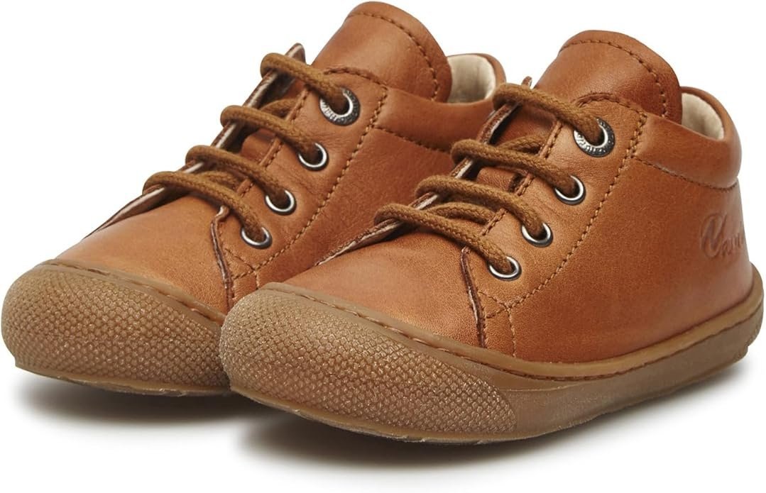 NATURINO PÓŁBUTY DZIECIĘCE SKÓRZANE BRĄZOWE Z GUMOWĄ PODESZWĄ 17 J0A