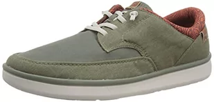 Clarks Męskie tenisówki Cantal, Olive Combi, 5,5 UK - Trampki męskie - miniaturka - grafika 1