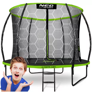 Trampolina ogrodowa dla dzieci Premium z siatką wewnętrzną Neo-Sport 312cm 10ft - Trampoliny - miniaturka - grafika 1