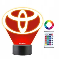 Lampy stojące - Lampka Nocna 3D LED Toyota LOGO  Prezent - miniaturka - grafika 1