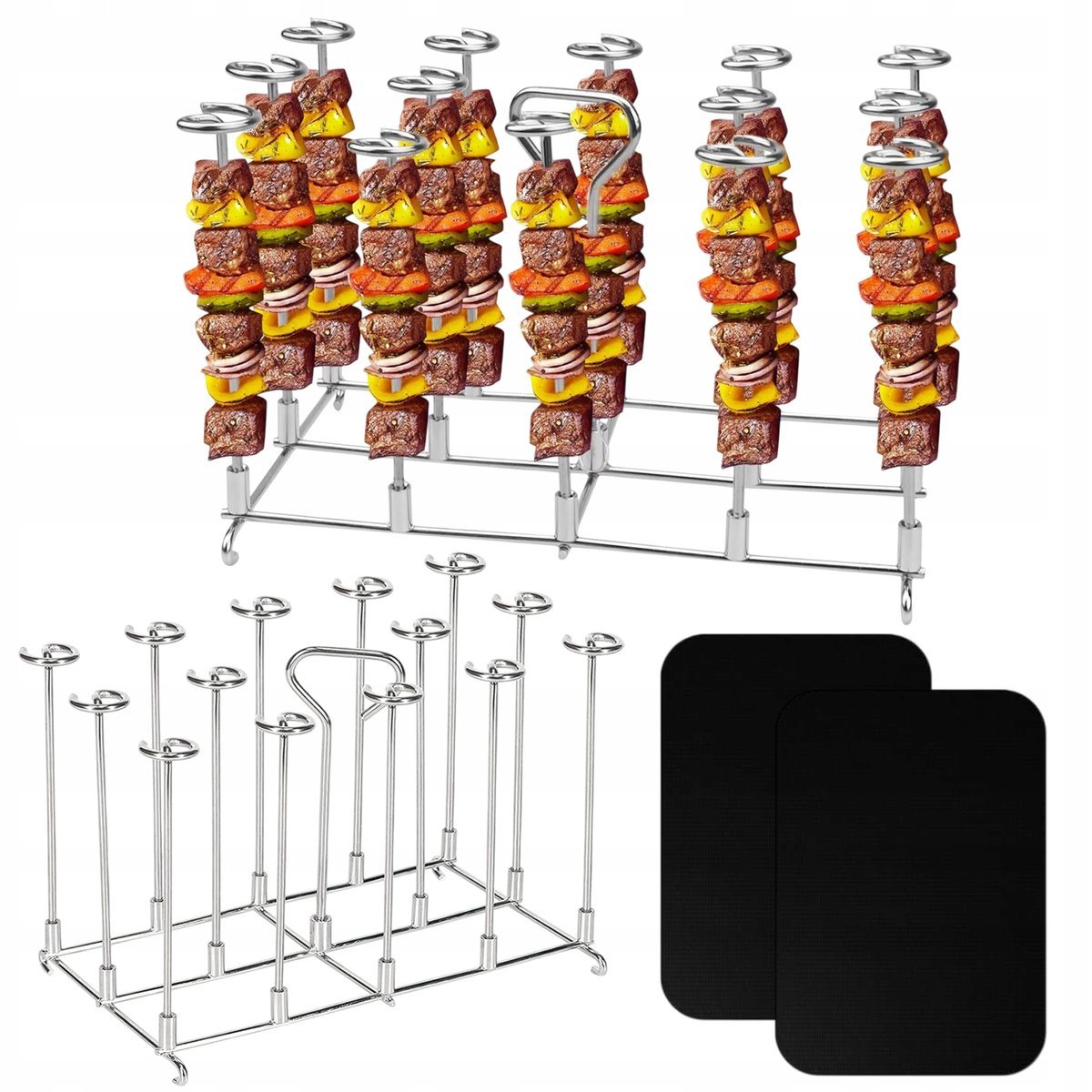 PIONOWY GRILL WIELOPINOWY zgodny DO FRYTKOWNICY POWIETRZNEJ 2SZT