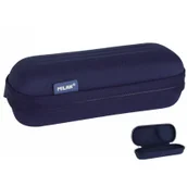 Piórniki - Milan Piórnik owalny usztywniony granatowy - miniaturka - grafika 1