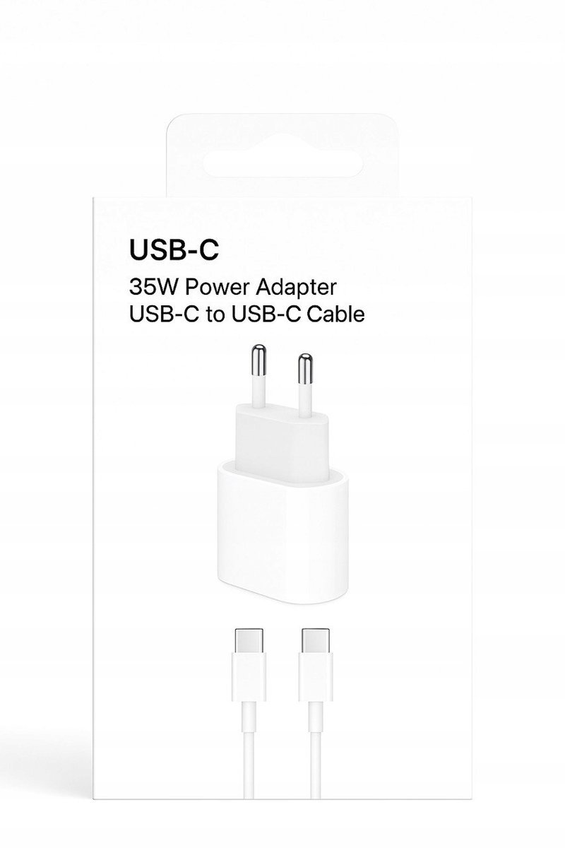 SZYBKA ŁADOWARKA ZASILACZ USB C 20W do iPhone KABEL 1M 60W