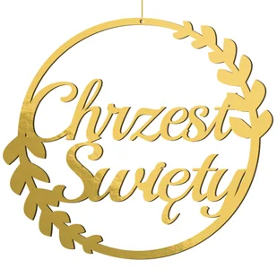 Baner Na Chrzest Święty Łapacz Dekoracyjny Girlanda Wisząca Obręcz - Dekoracje sali Baner Na Chrzest Święty Łapacz Dekoracyjny Girlanda Wisząca Obręcz - Dekoracje sali - miniaturka - grafika 1