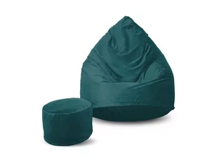 Pufa welur sako XXXXL worek + gratis zielona - Pufy i podnóżki - miniaturka - grafika 1