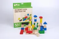 Zabawki konstrukcyjne - Brik Klocki konstrukcyjne kolorowe 50 - miniaturka - grafika 1