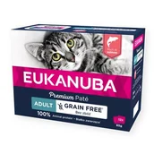 Mokra karma dla kotów - Karma dla kota EUKANUBA Adult Grain Free Łosoś (12 x 85 g) - miniaturka - grafika 1