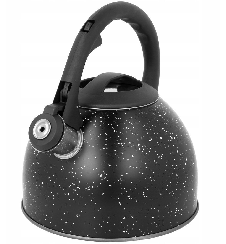 Brunbeste Czajnik stalowy z gwizdkiem 2.5L indukcja gaz czarny marmurek BRUNBESTE BB-2440