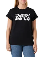 Koszulki i topy damskie - Replay T-shirt damski, 098 BLACK, XL - miniaturka - grafika 1