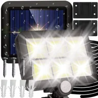 Lampy ogrodowe - LAMPA SOLARNA Z CZUJNIKIEM RUCH ZMIERZCHU ZEWNĘTRZNA ULICZNA LED COB PILOT - miniaturka - grafika 1