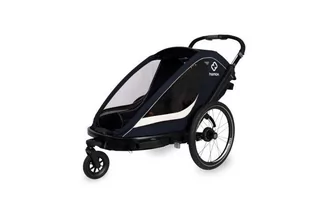 Hamax - Przyczepka rowerowa BREEZE - Navy/Cream - Wózki dziecięce - miniaturka - grafika 1