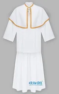 Szaty liturgiczne - Peleryna i spódnica ministrancka biała - miniaturka - grafika 1