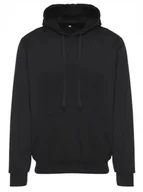 Bluzy męskie - Męska ocieplana bluza dresowa kangurka z kapturem 2XL XXL czarna - miniaturka - grafika 1