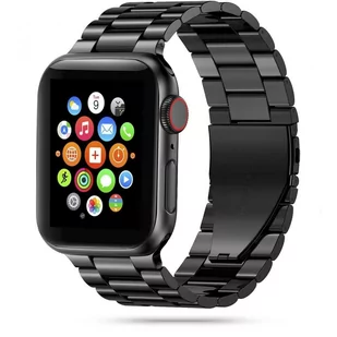 Bransoleta Stainless Braders Apple Watch 2/3/4/5/6/Se (42/44Mm) Black - Akcesoria do smartwatchy - miniaturka - grafika 1