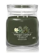 Świece - Yankee Candle Siver Sage & Pine Signature Jar Świeca zapachowa 368 g - miniaturka - grafika 1