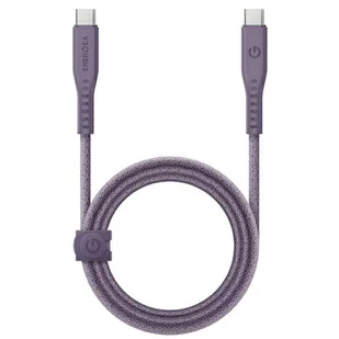 ENERGEA kabel Flow USB-C - USB-C 1.5m fioletowy/purple 240W 5A PD Fast Charge - Kable ENERGEA kabel Flow USB-C - USB-C 1.5m fioletowy/purple 240W 5A PD Fast Charge - Kable - miniaturka - grafika 1