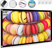 Ekrany projekcyjne - Projektor Zenwire EKRAN PROJEKCYJNY do projektora Przenośny składany 16:9 266x149cm 120 Cali - miniaturka - grafika 1